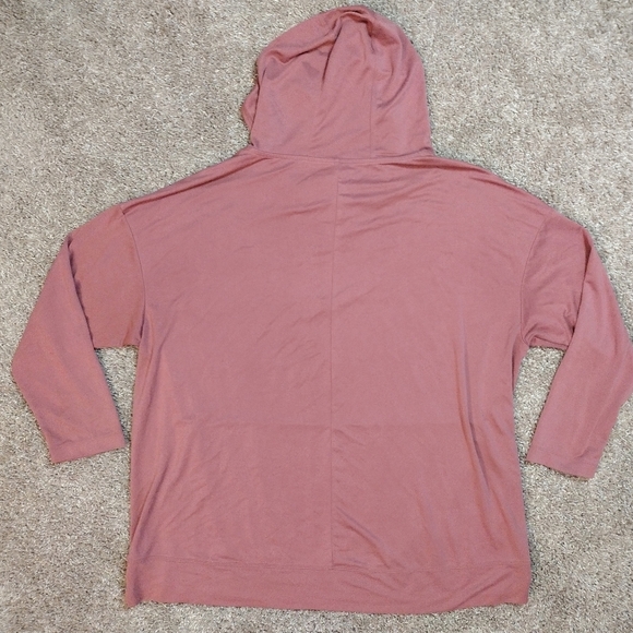 Fabletics Mauve Oversized Hooded Pullover 1X - Picture 2 of 9